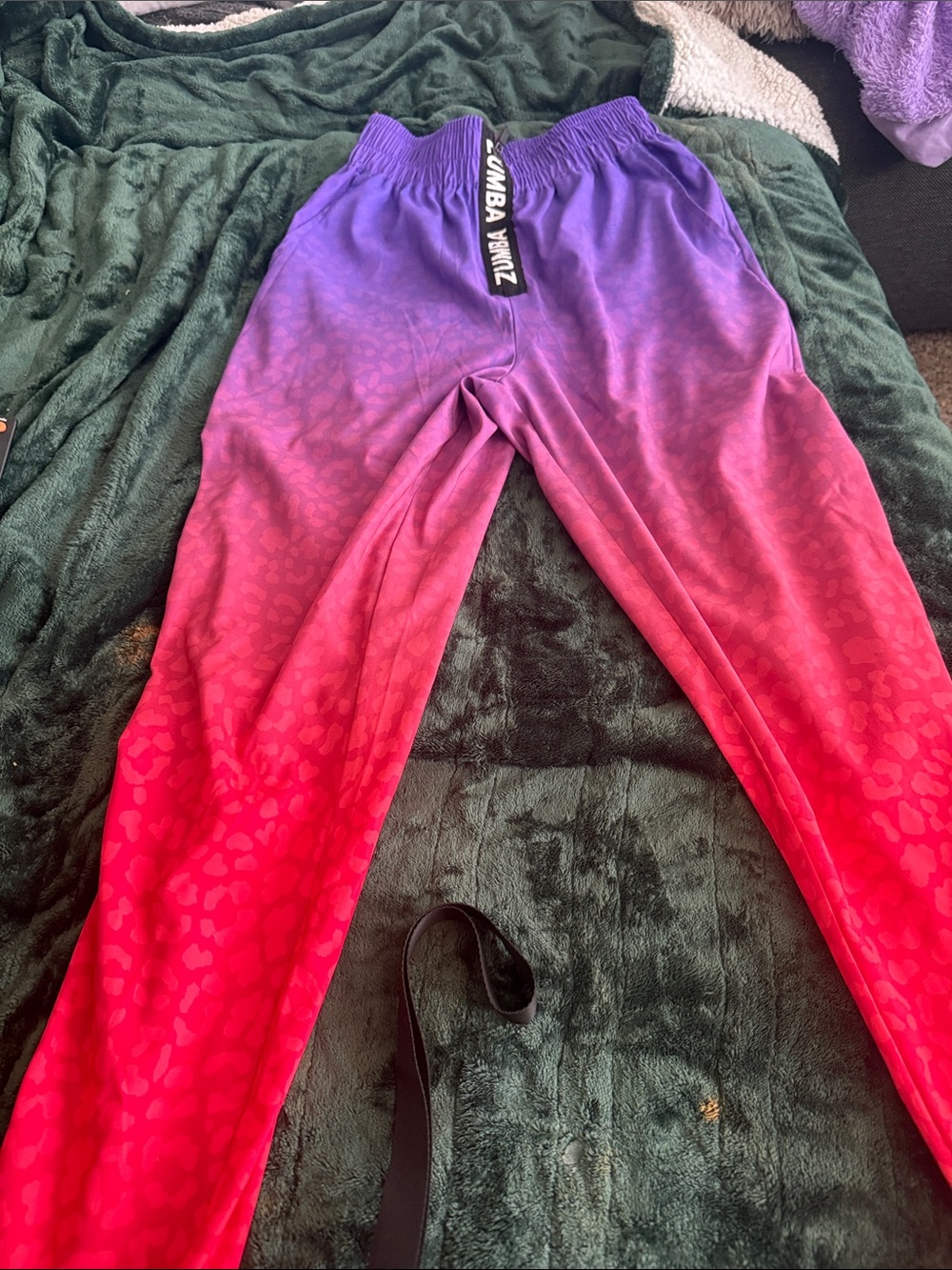 Zumba Fitness Ombre Purple to Pink Kids Leggings